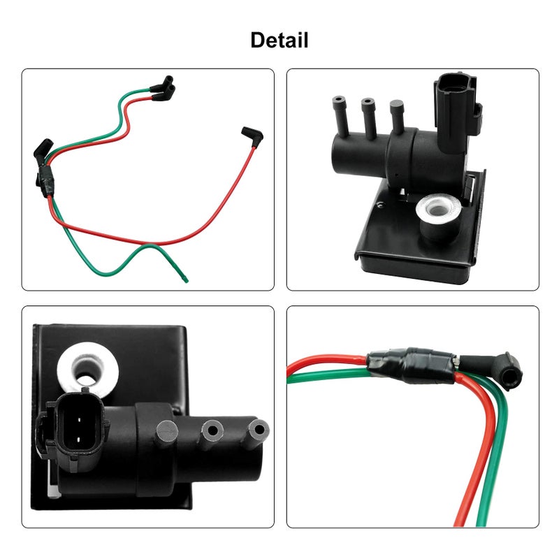YUANTUO Turbo Emission Vacuum Harness Connection Line and Wastegate Boost Solenoid Fits for Ford F250 F350 F450 F550 Super Duty 1999-2003 7.3L Diesel Powerstroke Engines Replace F81Z-6C673-AA F81Z-9E498-DA - Image 5